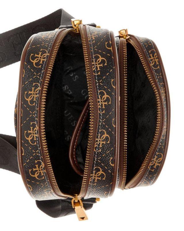 Bolso Guess Hombre Keith Camera Bag Café.-3