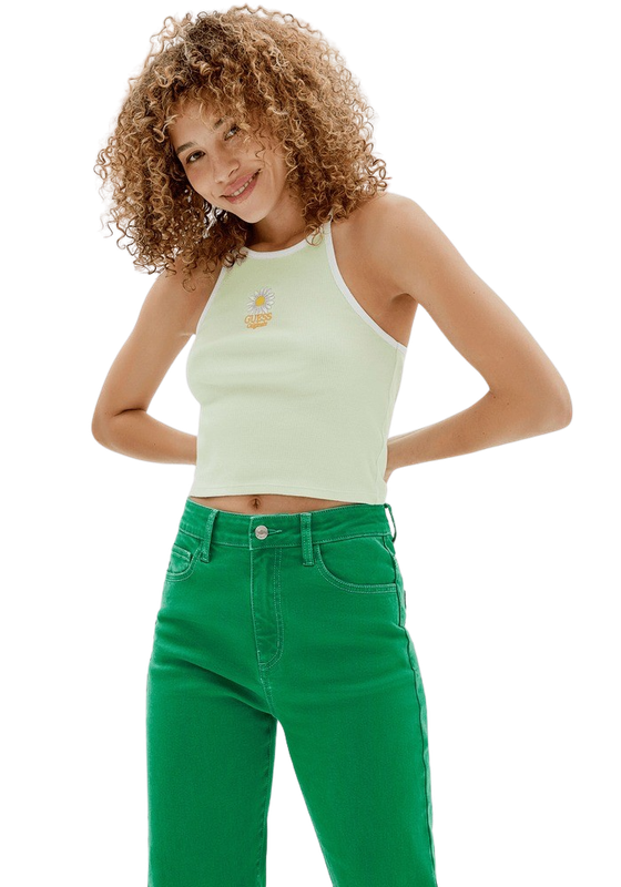 Polera Guess Mujer Go Sienna Ringer Tank Verde-0