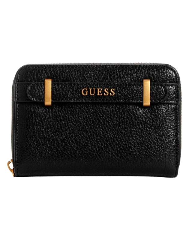 Billetera Guess Mujer Sestri Slg Medium Zip Around Negro-0