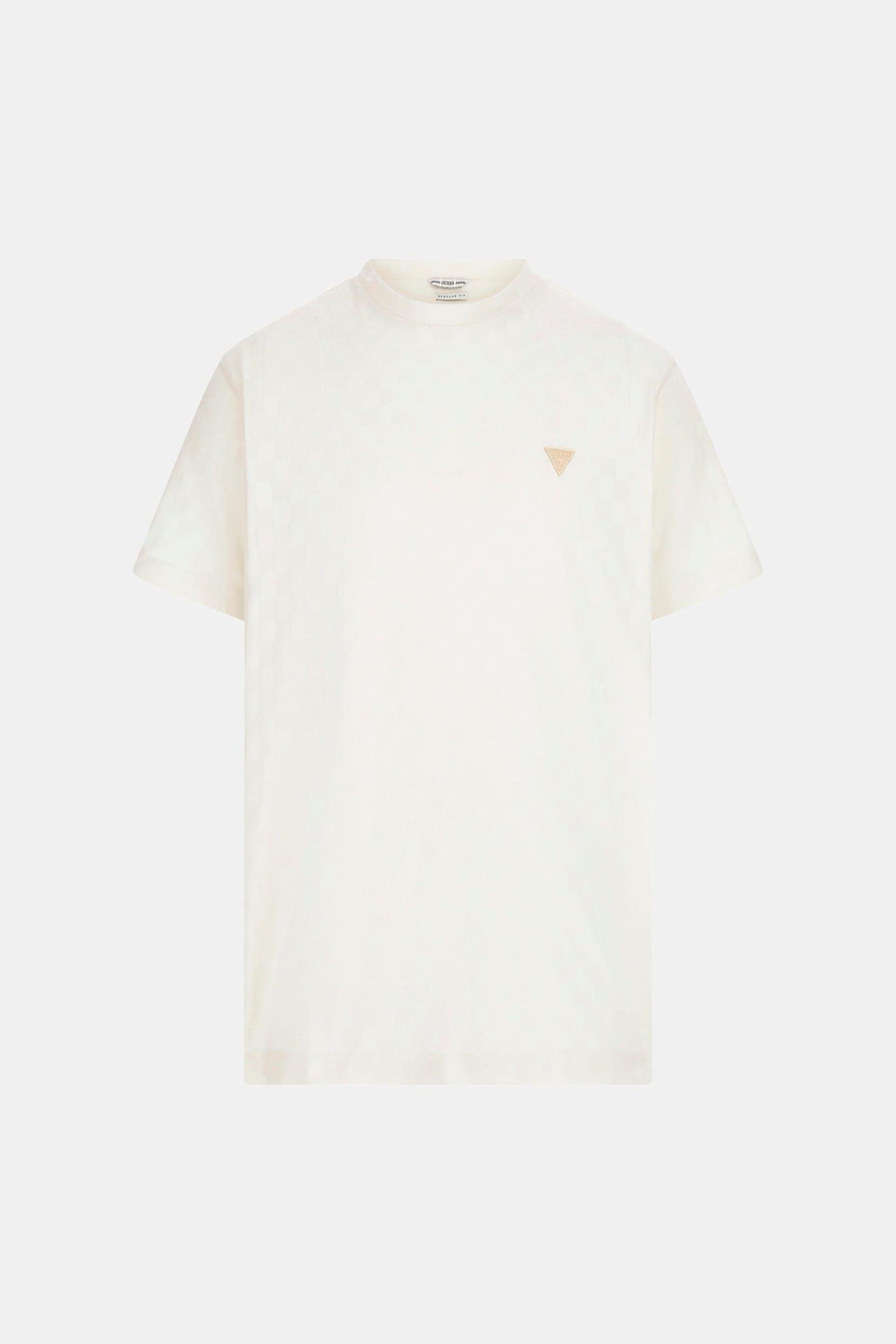 Polera Guess Hombre Small Triangle Ss Knit Café-5