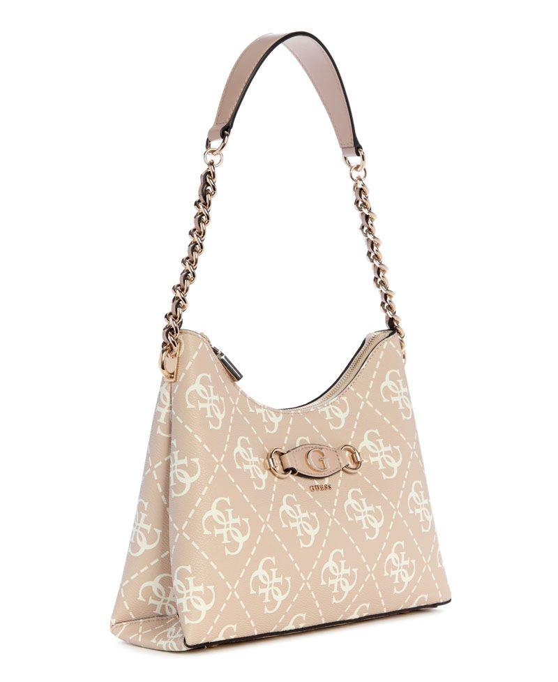 Cartera Izzy Top Zip Shoulder Bag Beige-1