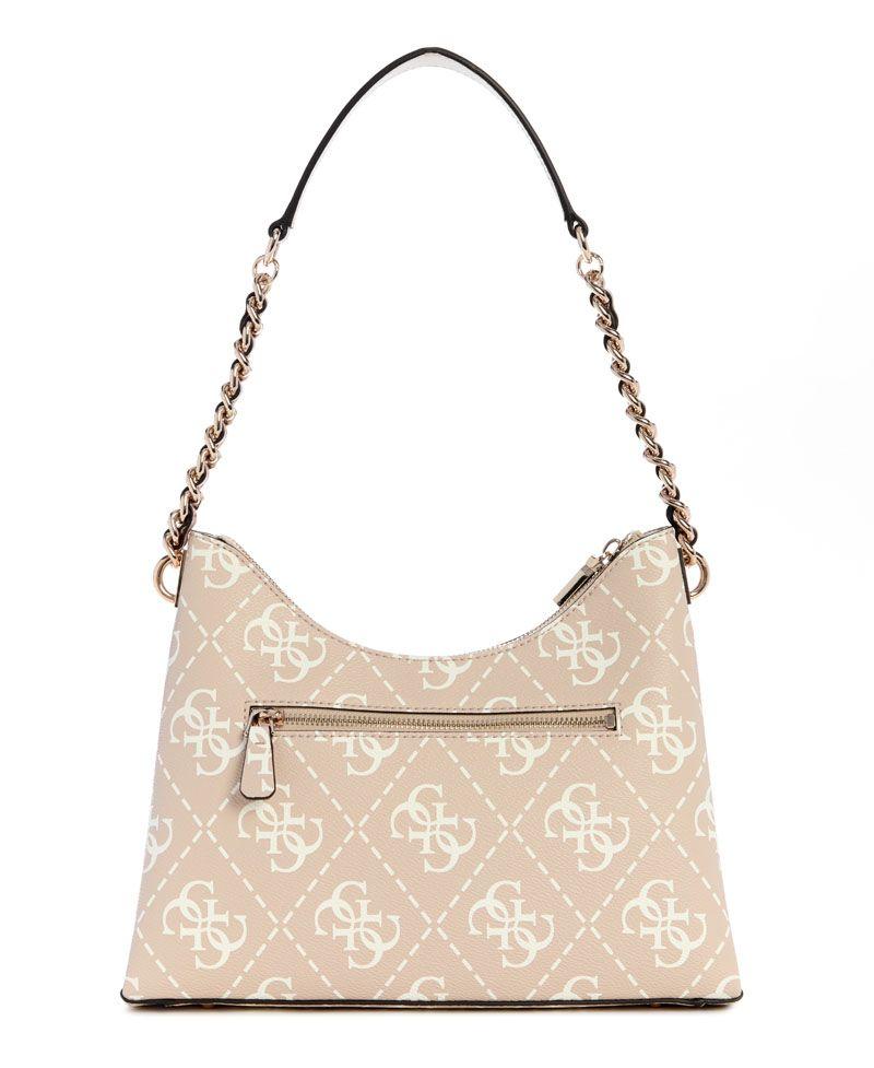 Cartera Izzy Top Zip Shoulder Bag Beige-2