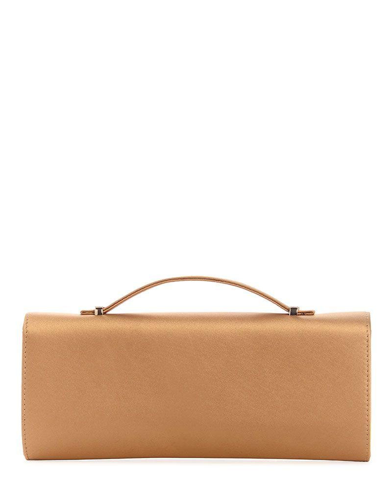 Cartera Guess Mujer Zalina Handle Clutch Dorado-2