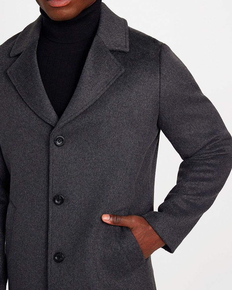 Abrigo Fitted Coat Negro-1