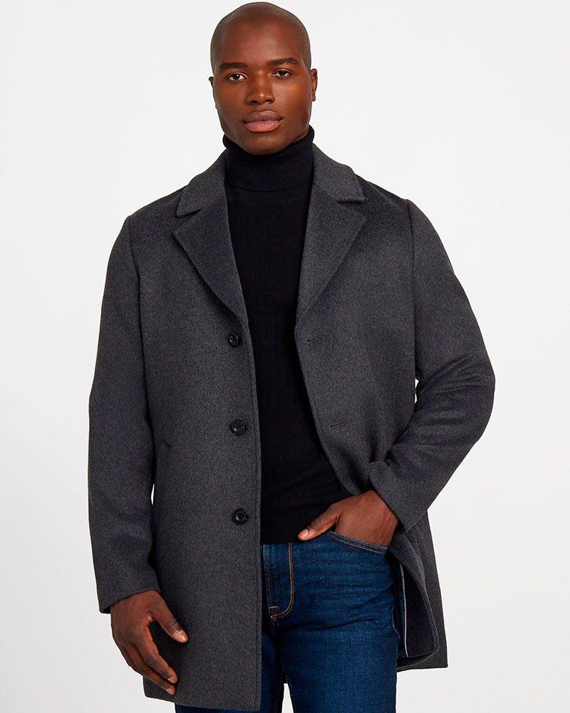 Abrigo Fitted Coat Negro-3