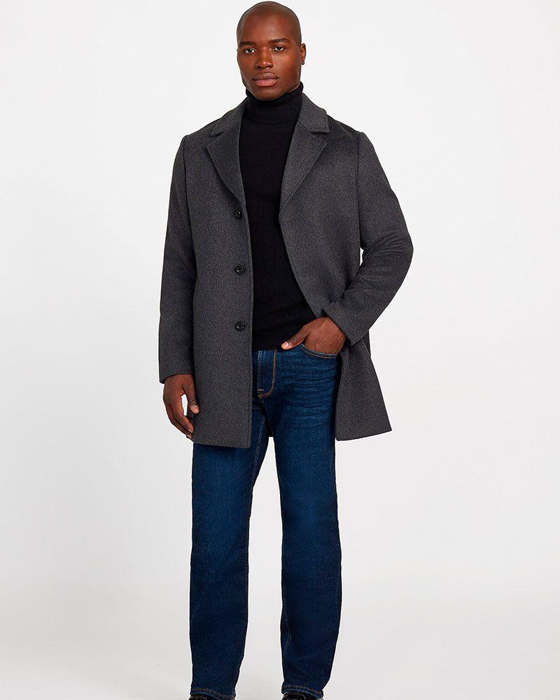 Abrigo Fitted Coat Negro-5