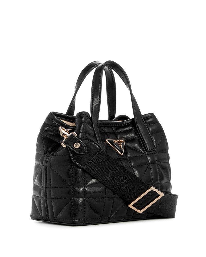 Mini Cartera Guess Mujer Latona Mini Tote - Negro-1