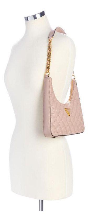 Cartera Guess Mujer Giully Top Zip Shoulder Bag Crema-4
