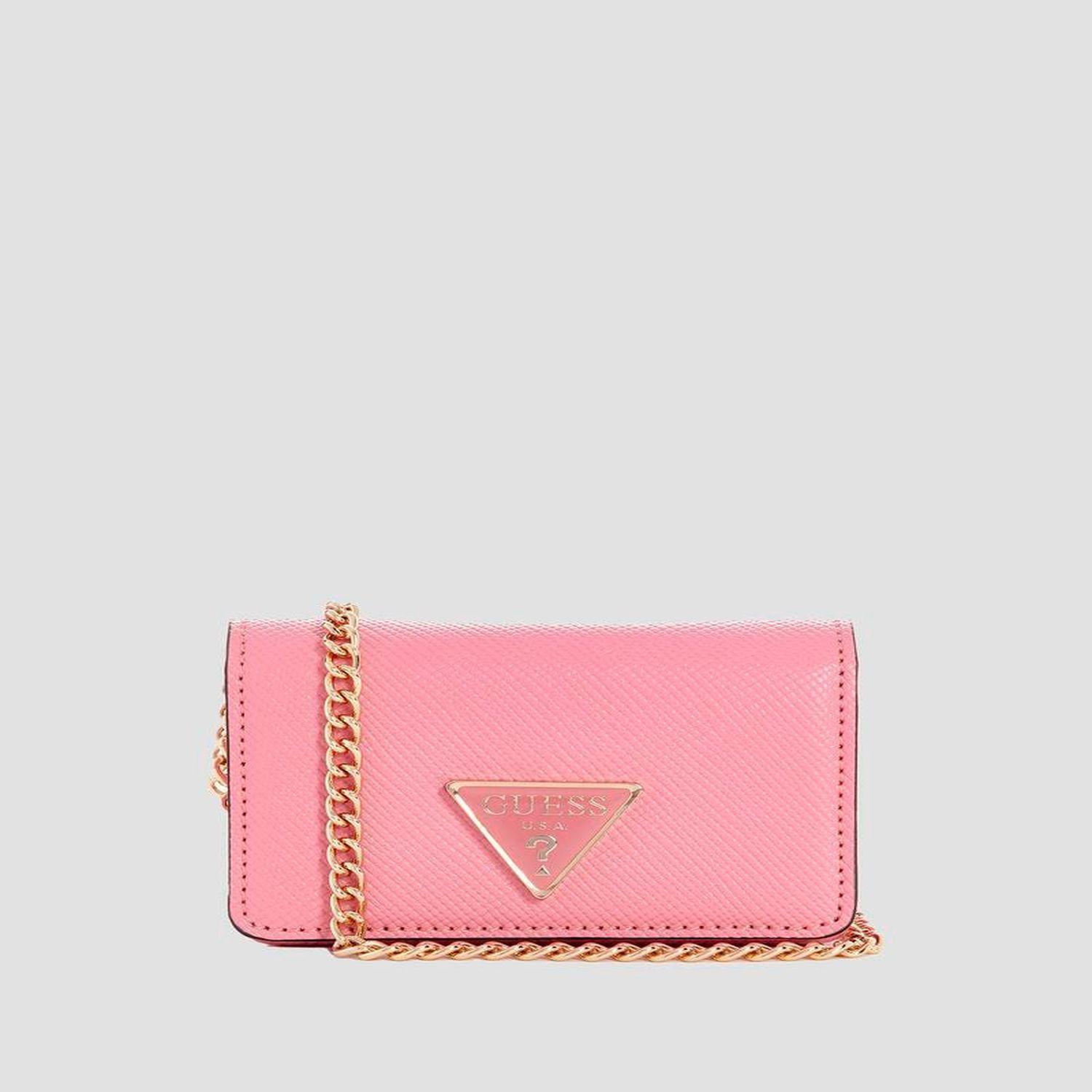 Mini Cartera Guess Mujer Laurel Slg Micro Mini Rosado-0