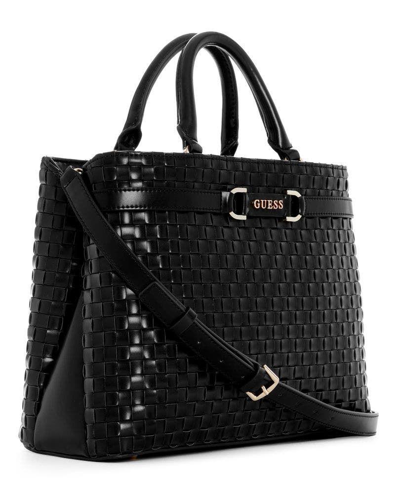 Cartera Guess Mujer Majka Girlfriend Satchel Negro-1