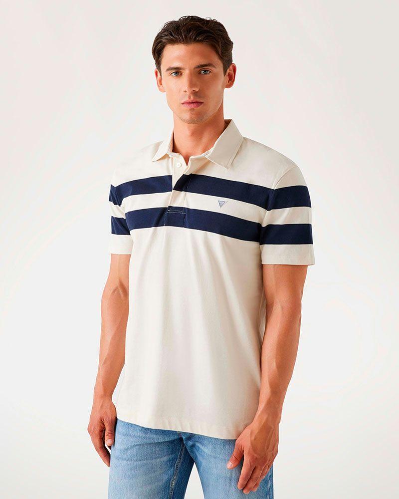 Polera Guess Hombre Marina Ss Polo Azul-0