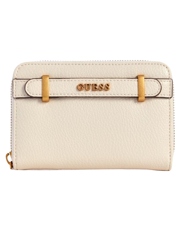 Billetera Guess Mujer Sestri Slg Medium Zip Around Crema-0