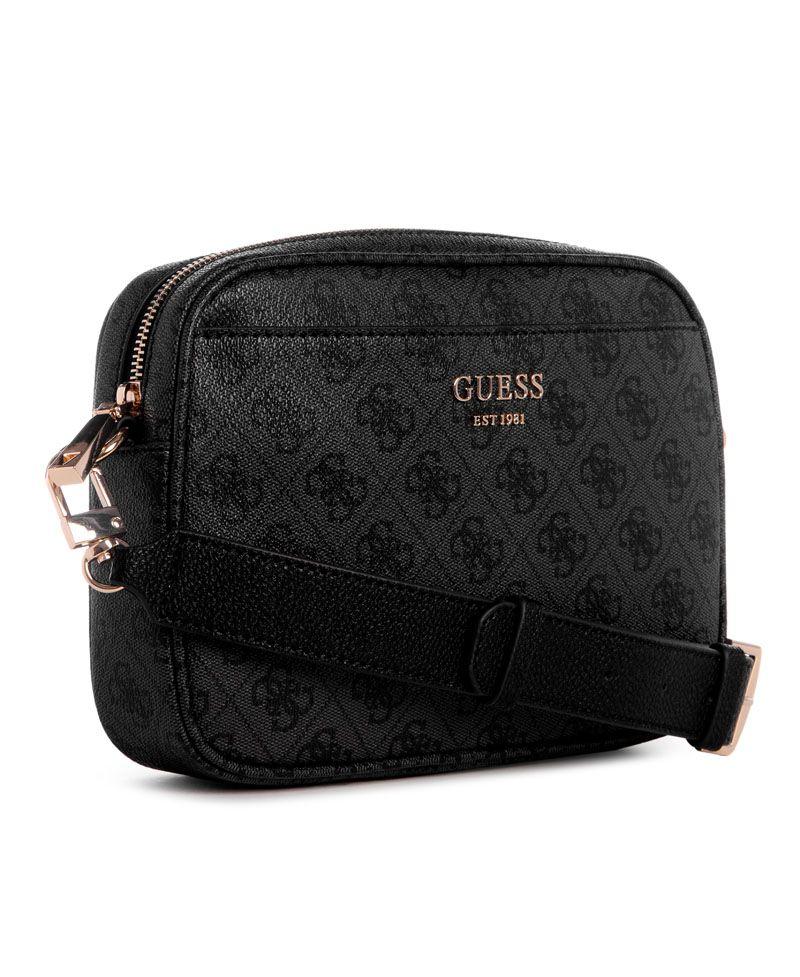 Cartera Guess Mujer Vikky Ii Camera Crossbody Gris-1