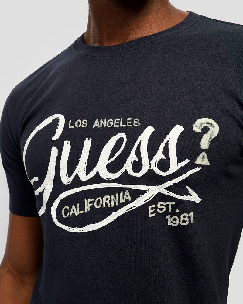 Polera Guess Hombre Ss Cn Logo Tee Azul-2
