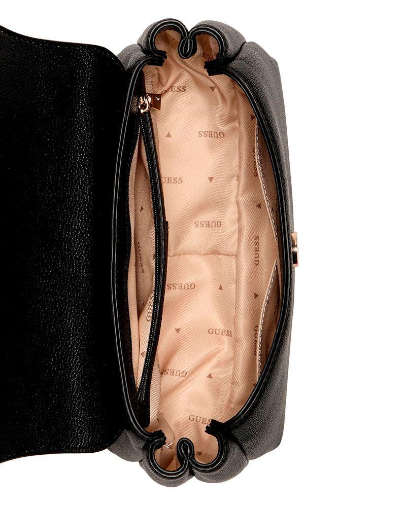 Cartera Guess Mujer Evie Handle Flap Negro-3