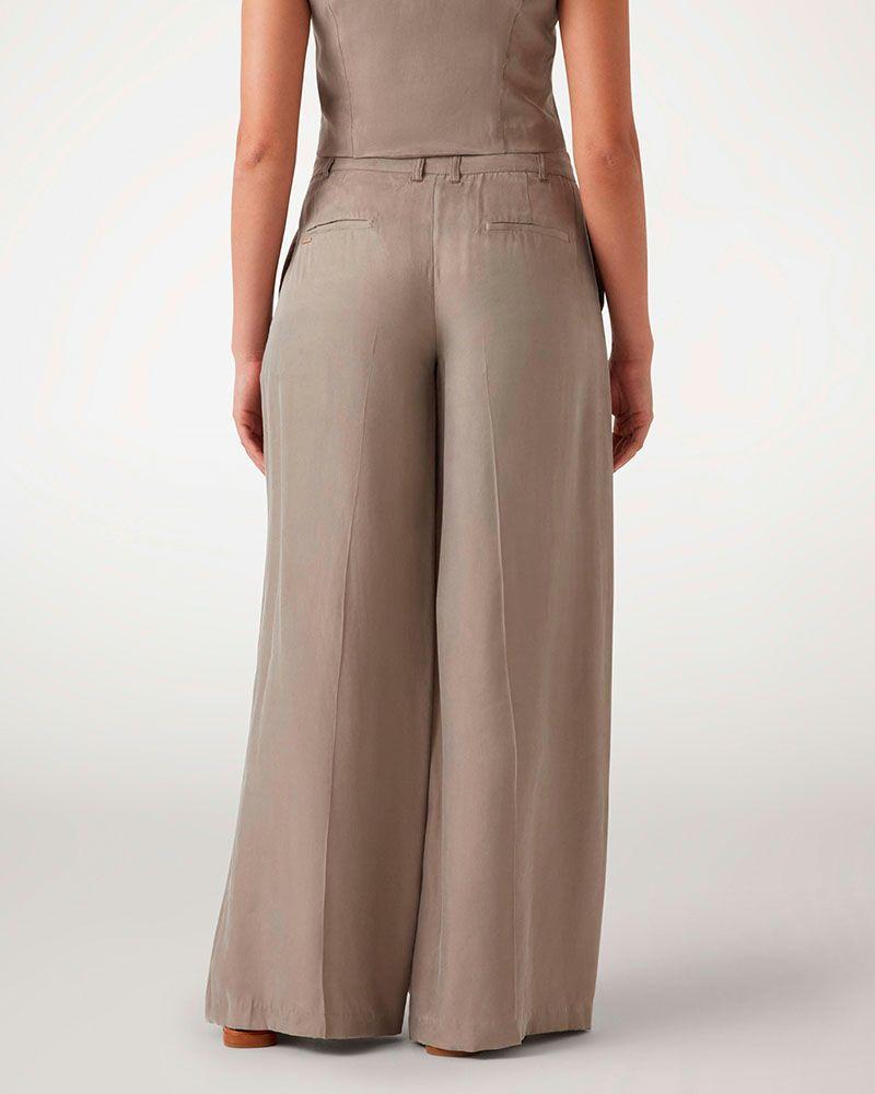 Pantalon Guess Mujer Celestine Fluid Pleats Pant Verde-1