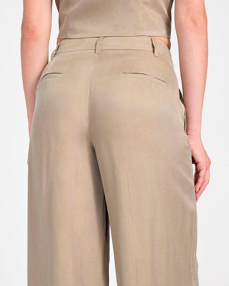 Pantalon Guess Mujer Celestine Fluid Pleats Pant Verde-2