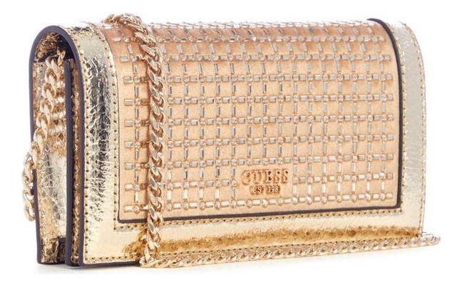 Mini Cartera Guess Mujer Gilded Glamour Xbody Clutch Dorado-1