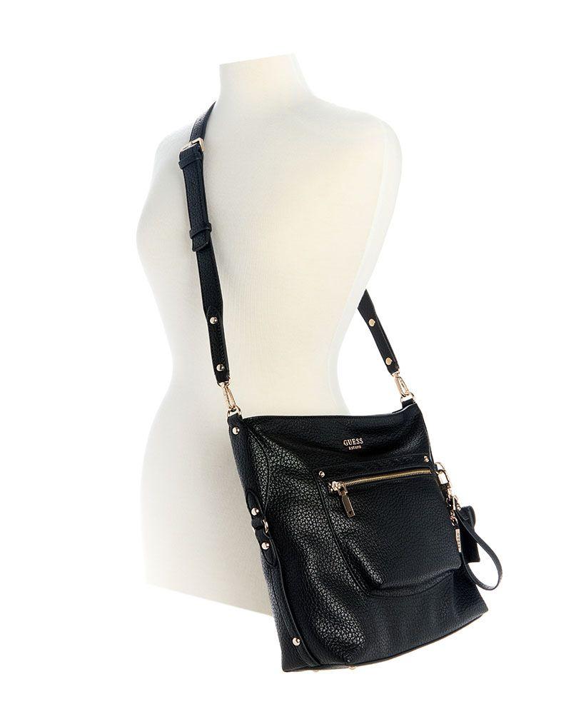 Cartera Guess Mujer Marsha Crossbody Bucket Negro-4