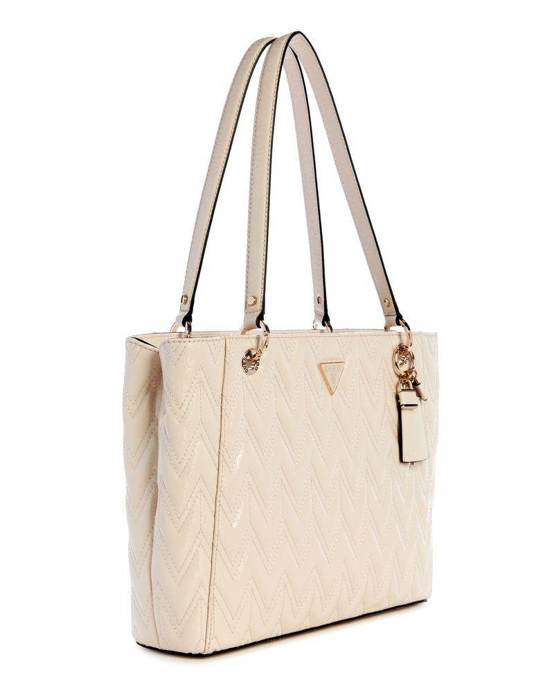 Cartera Guess Mujer Adelard Noel Tote Crema-1