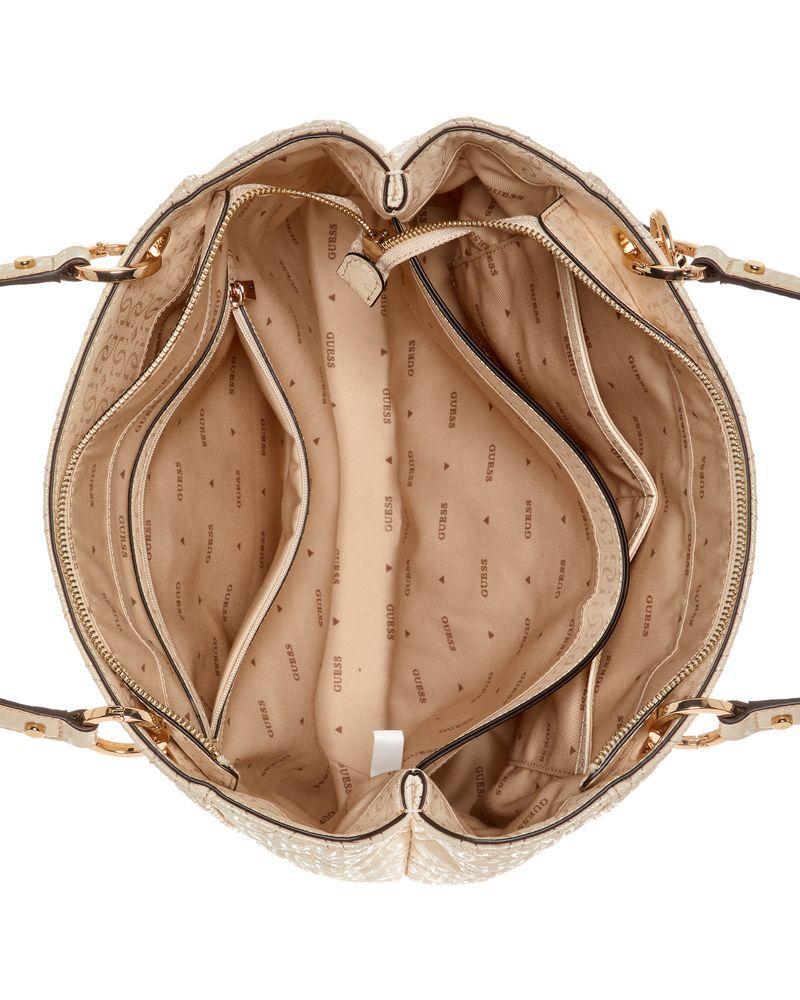 Cartera Guess Mujer Adelard Noel Tote Crema-3