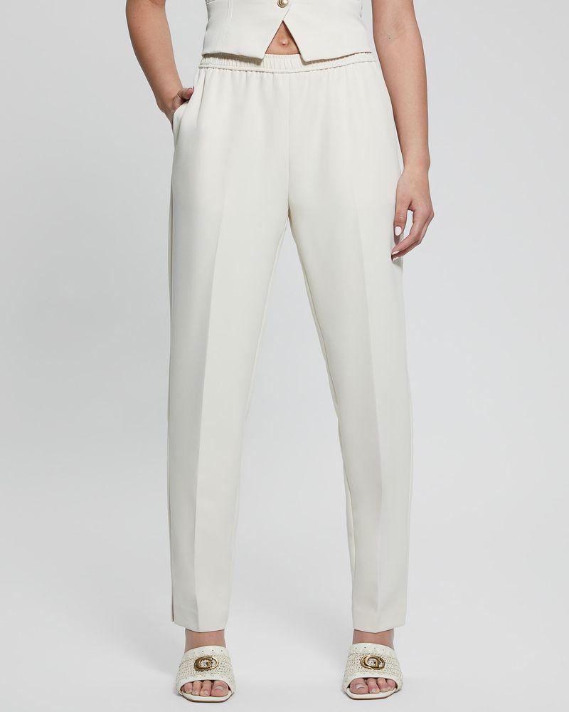 Pantalon Guess Mujer Roberta Structure Jogger Café-0