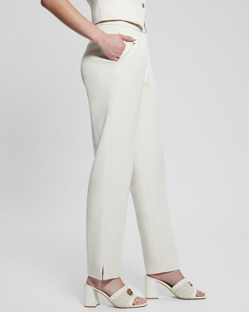 Pantalon Guess Mujer Roberta Structure Jogger Café-3