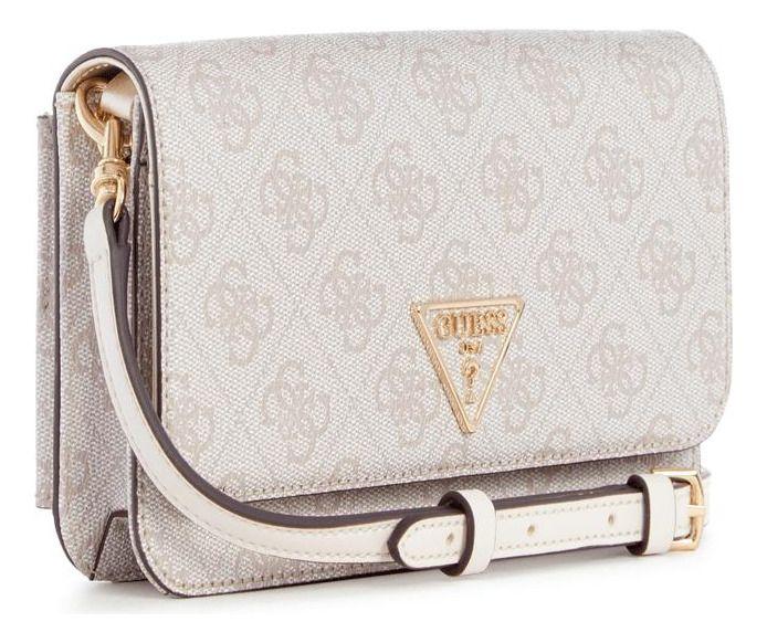Cartera Guess Mujer Noelle Xbody Flap Organizer Crema-2