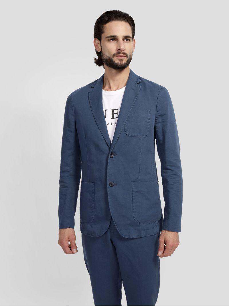 Chaqueta Guess Hombre Tyron Blazer Azul-2
