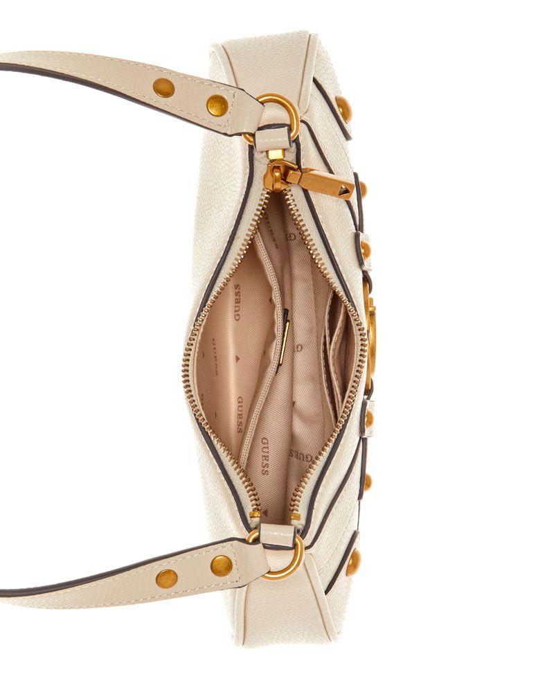 Mini Cartera Guess Mujer Mintha Mini Top Zip Shldr Bag Café-3