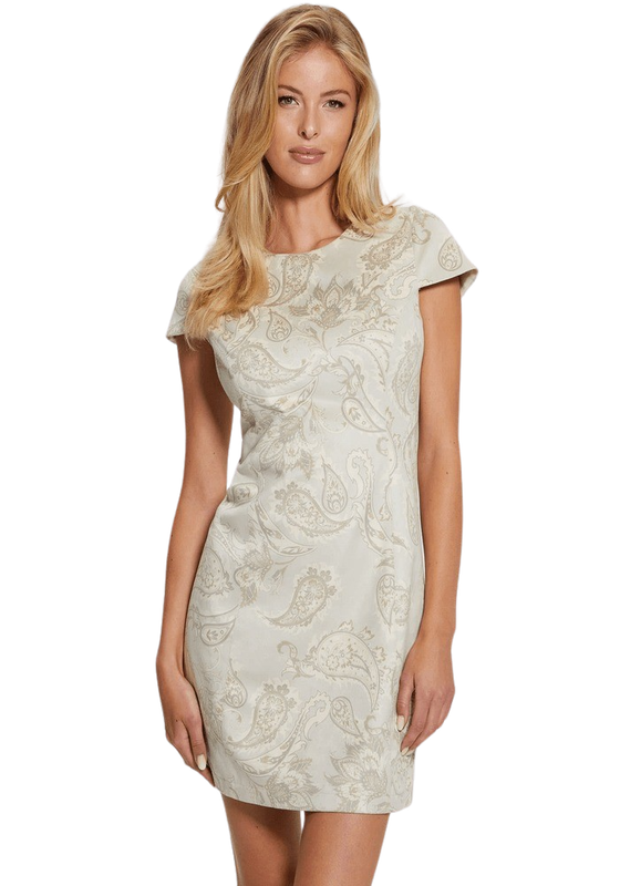 Vestido Guess Mujer Manuela Suede Dress Crema-0