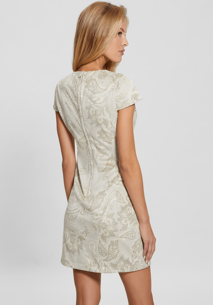 Vestido Guess Mujer Manuela Suede Dress Crema-3