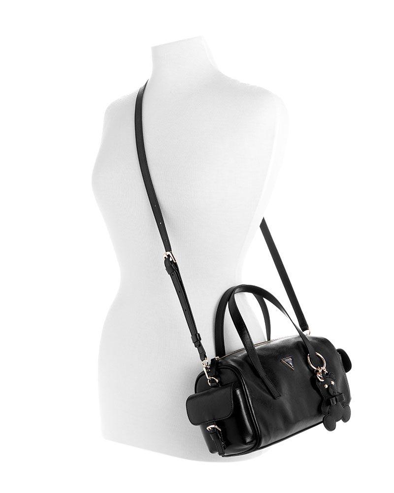 Cartera Kassie Small Box Satchel Negro-4