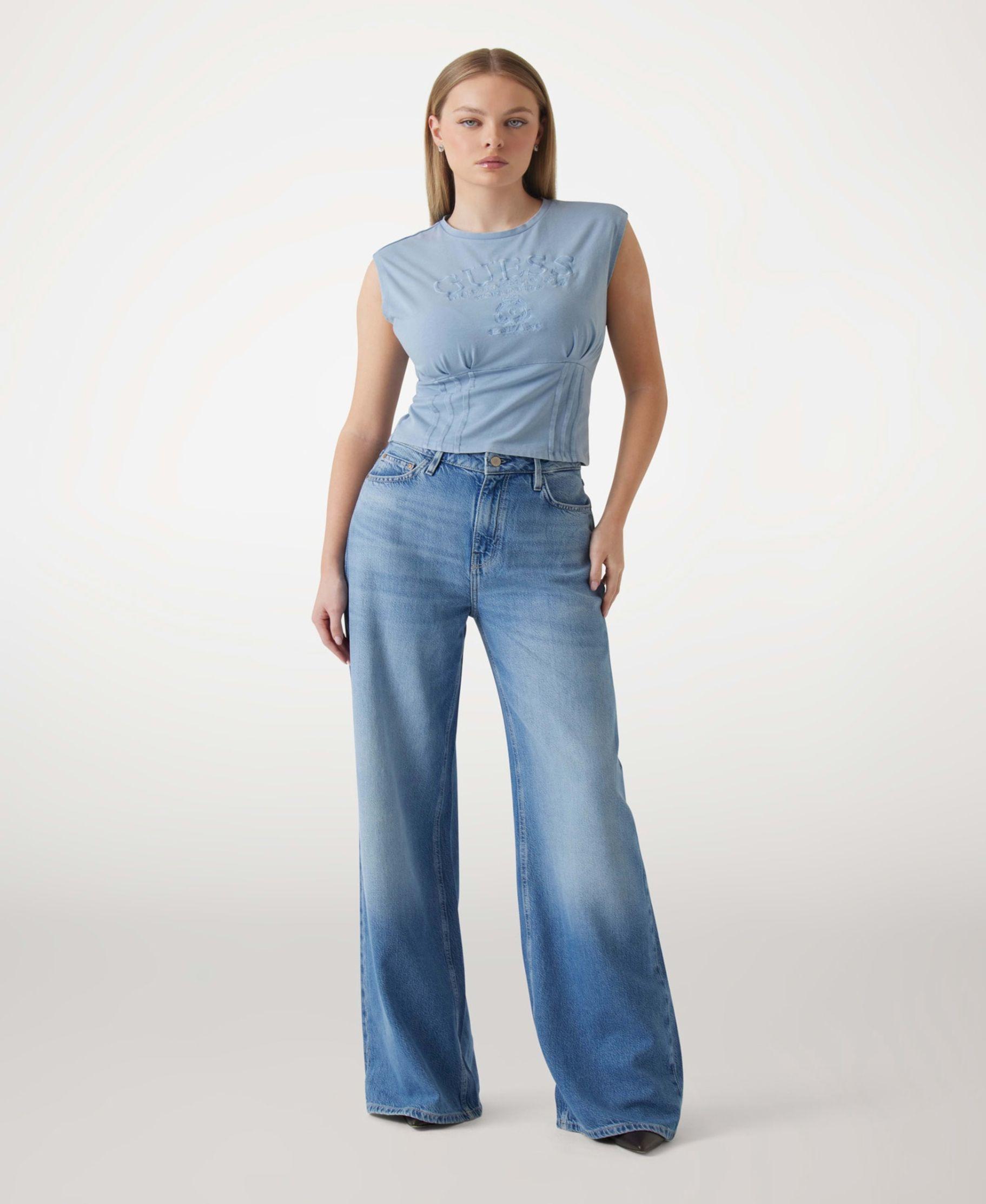 Polera Sl Nautical Logo Corset Tee Azul-1