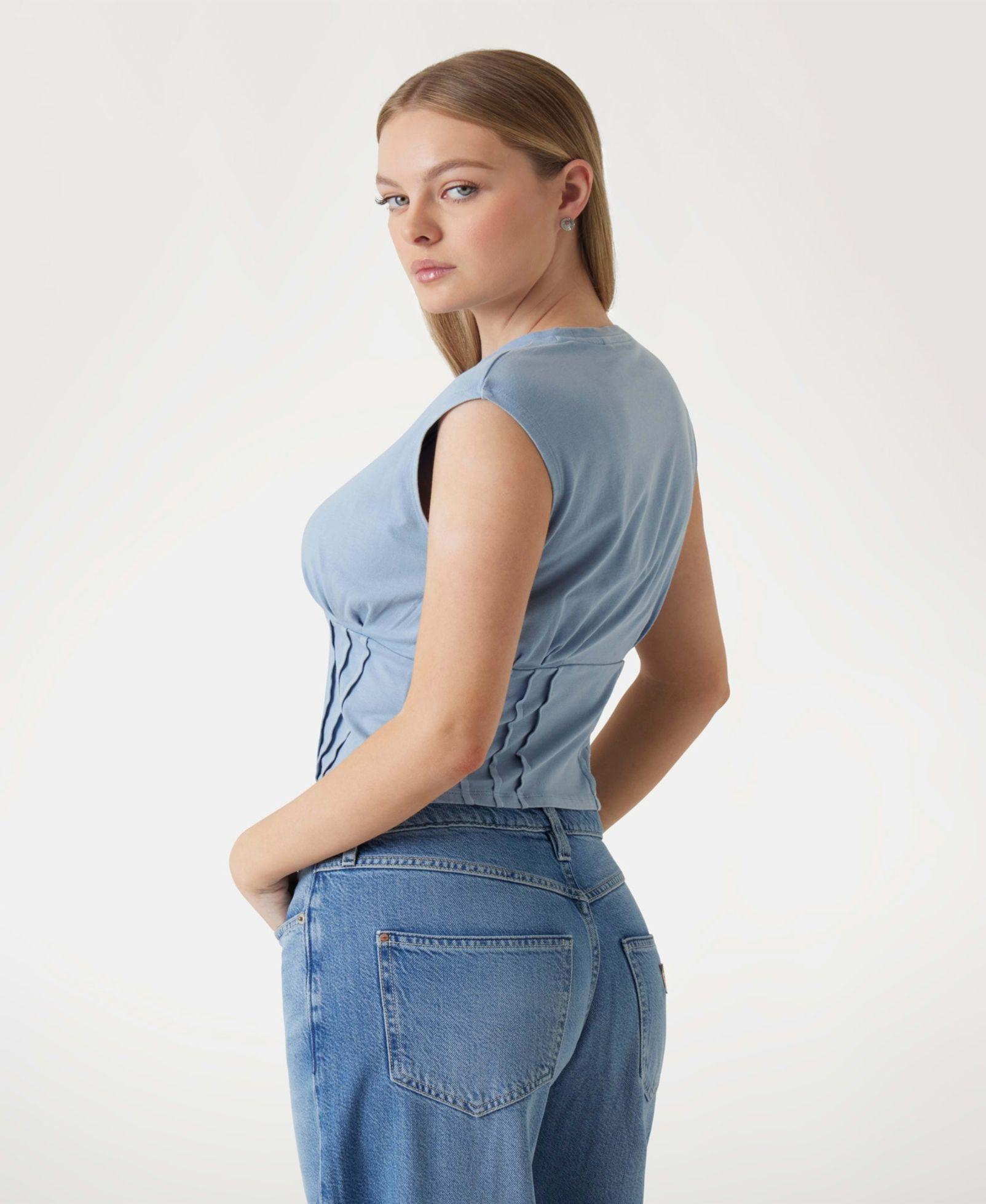 Polera Sl Nautical Logo Corset Tee Azul-2