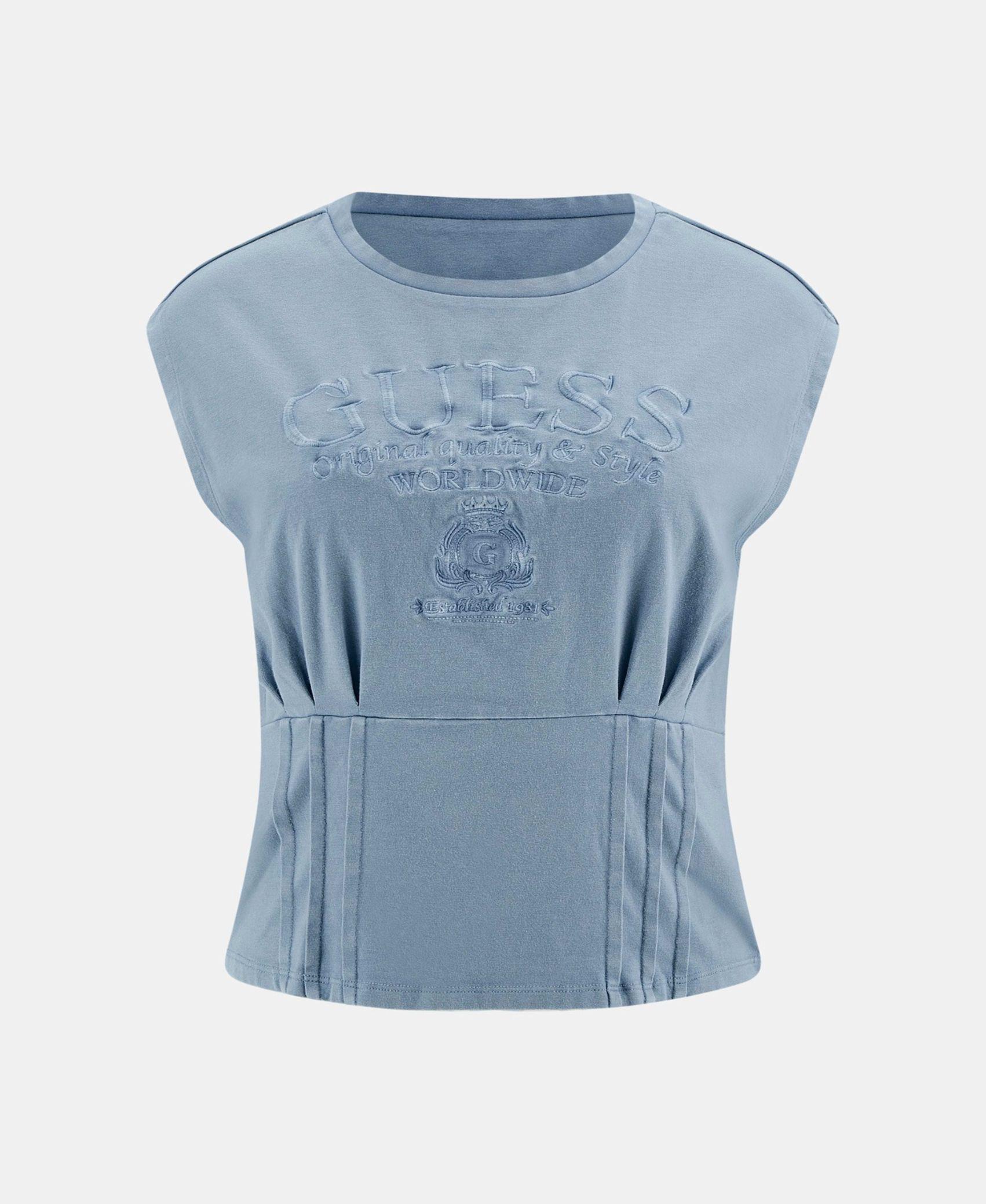 Polera Sl Nautical Logo Corset Tee Azul-4