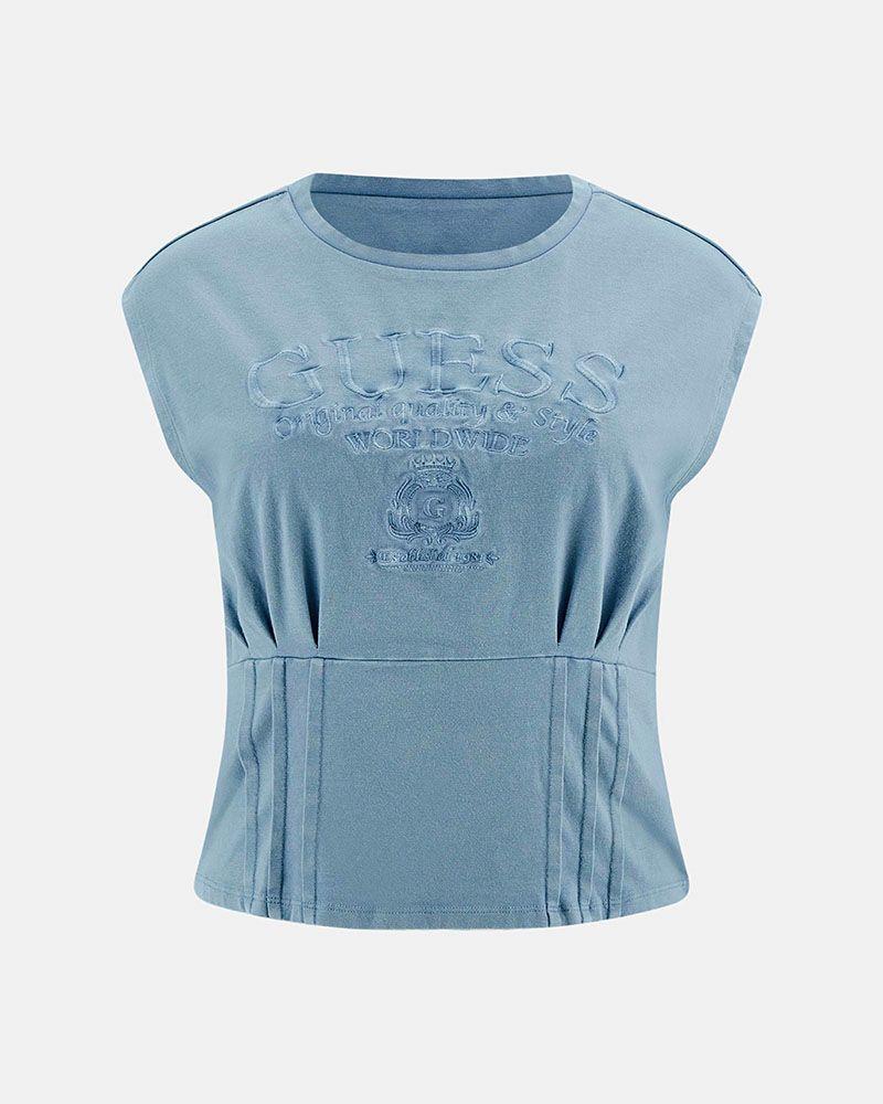 Polera Sl Nautical Logo Corset Tee Azul-4