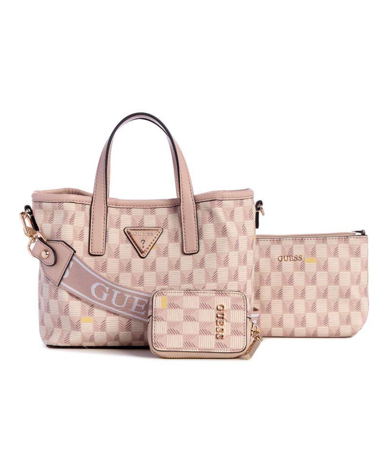 Mini Cartera Guess Mujer G Wave Mini Tote Beige-0