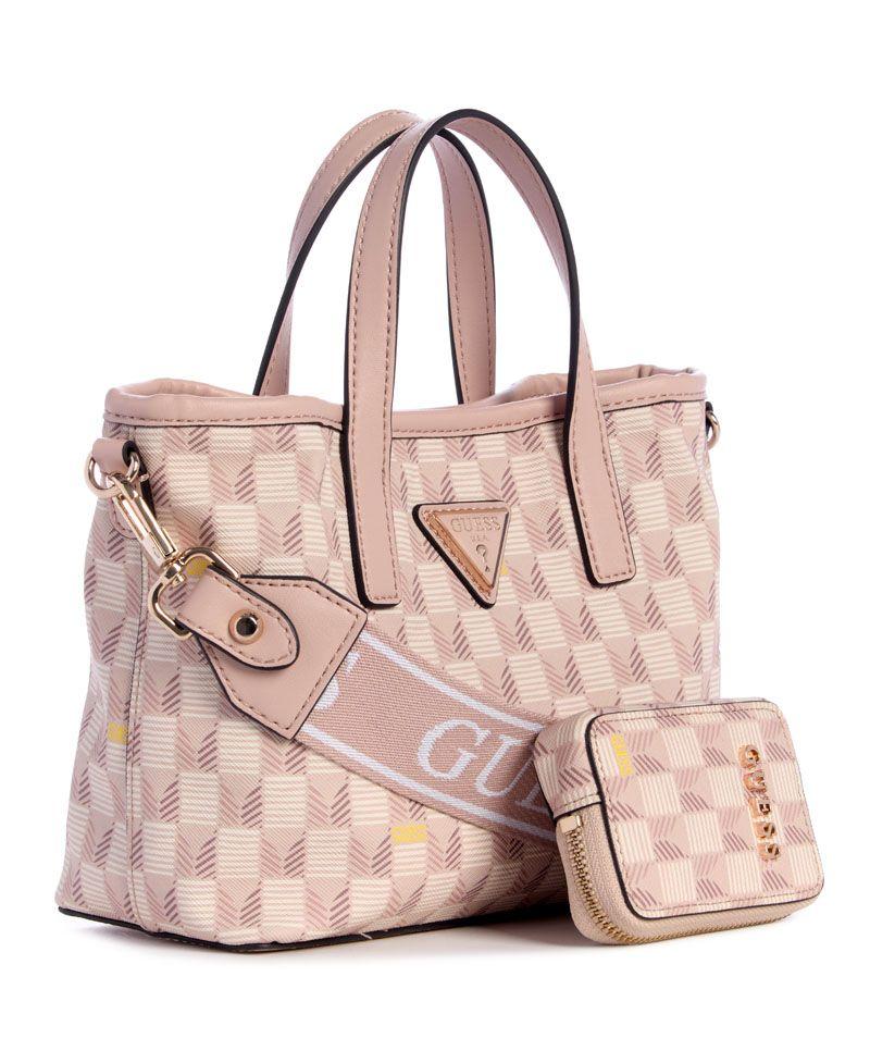 Mini Cartera Guess Mujer G Wave Mini Tote Beige-1