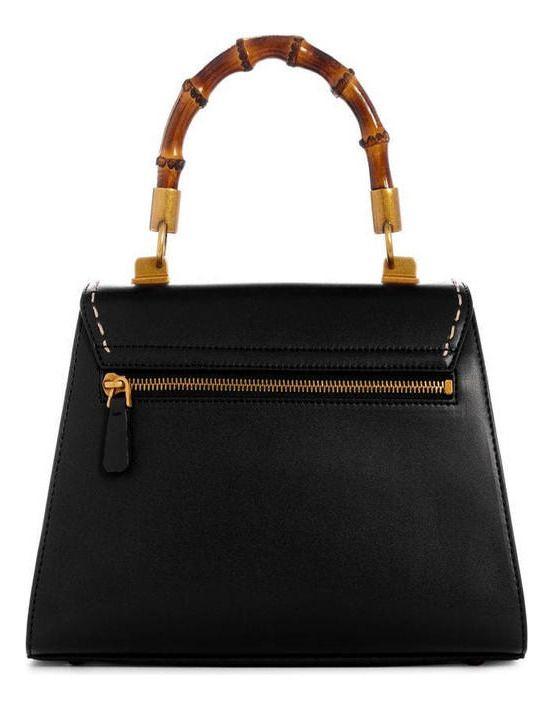 Cartera Guess Mujer Stephi Bamboo Flap Negro-2