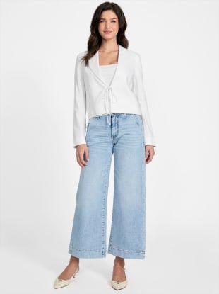 Chaqueta Ls Linden Cropped Blazer Blanco-1