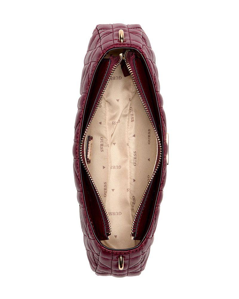 Cartera Guess Mujer Edita Shoulder Bag Burdeo-3