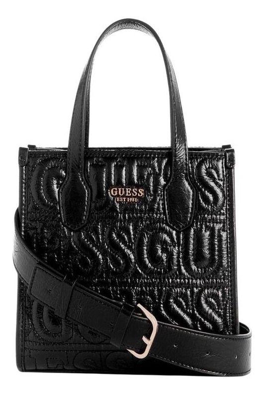 Mini Cartera Guess Mujer Silvana 2 Compartmnt Tote Crema-0