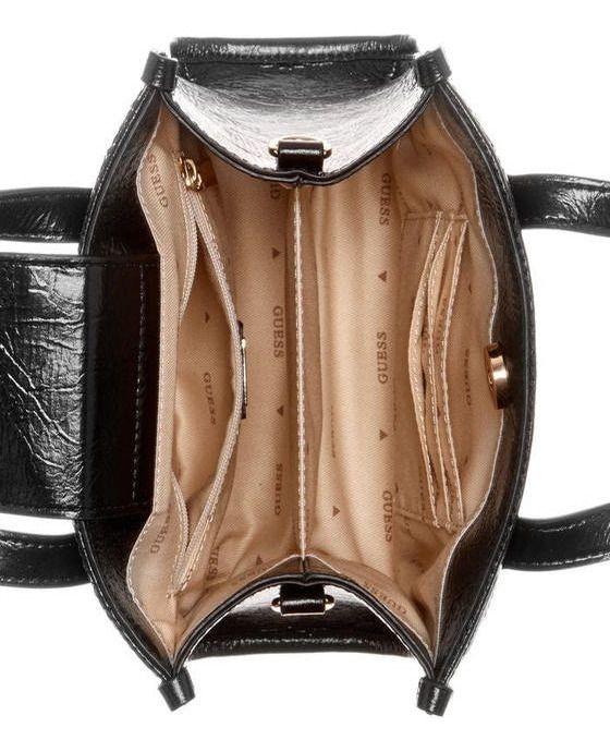 Mini Cartera Guess Mujer Silvana 2 Compartmnt Tote Crema-3