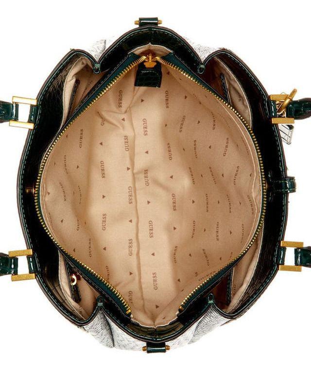 Cartera Guess Mujer James Girlfriend Satchel Verde-3