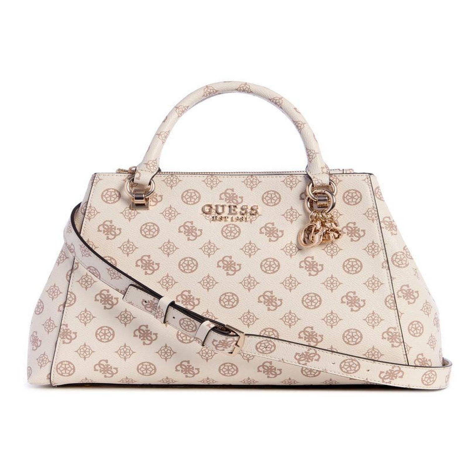 Cartera Guess Mujer Evelune Lrg Girlfriend Satchel Blanco-0