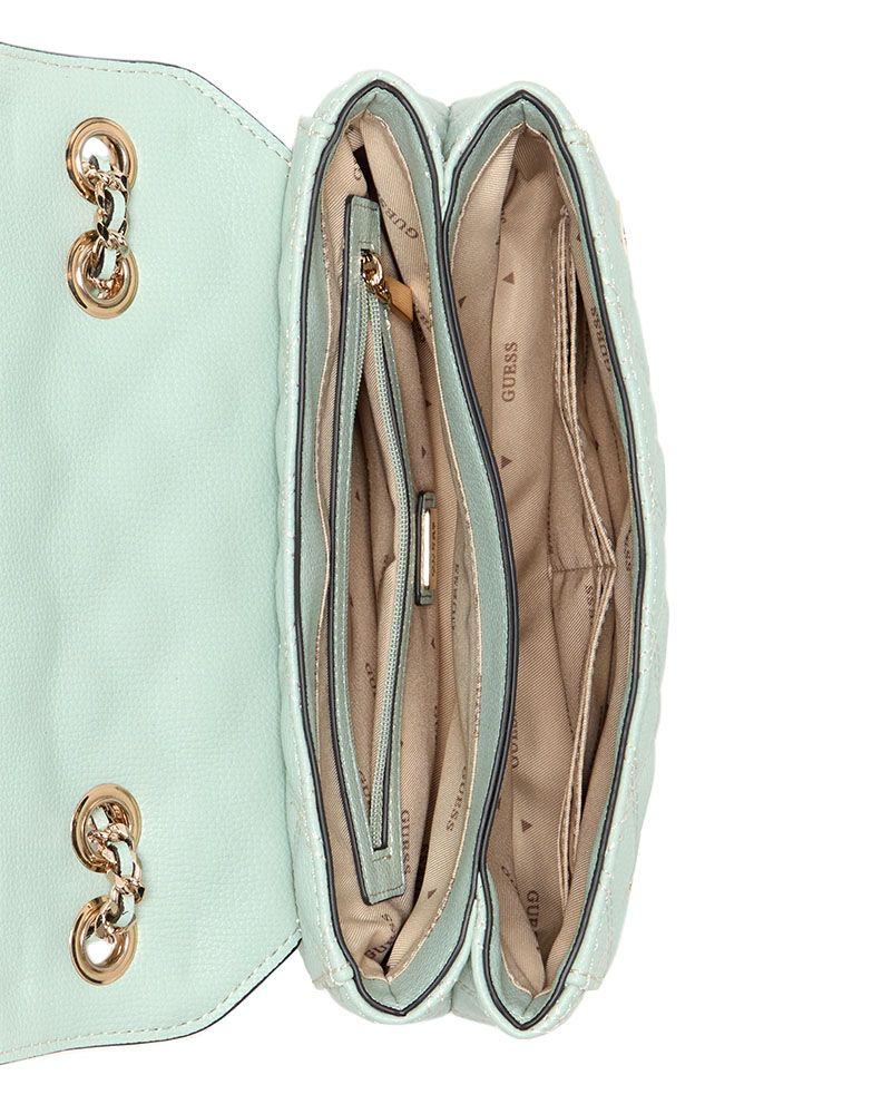 Cartera Guess Mujer Giully Ii 2 Comp Cnvrtble Flap Celeste-2