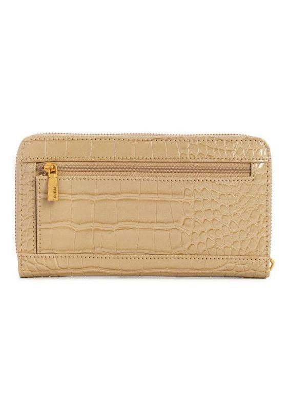 Billetera Guess Mujer James Slg Large Zip Around Crema-1
