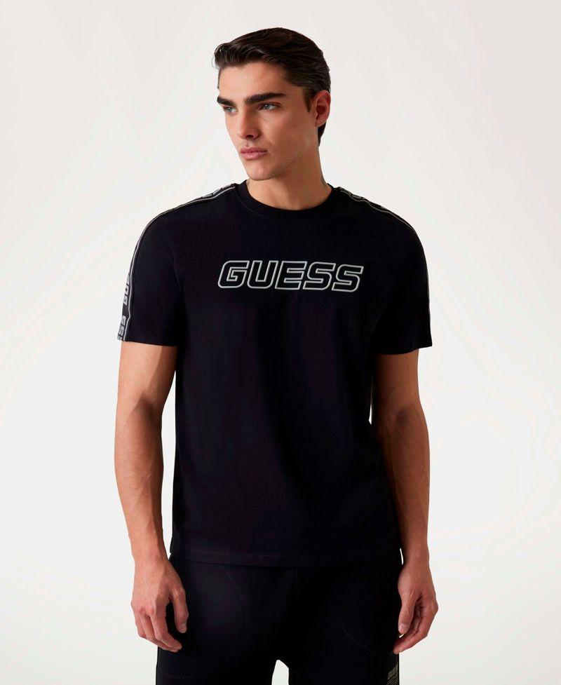Polera Guess Hombre Arlo Cn T-Shirt Negro-0