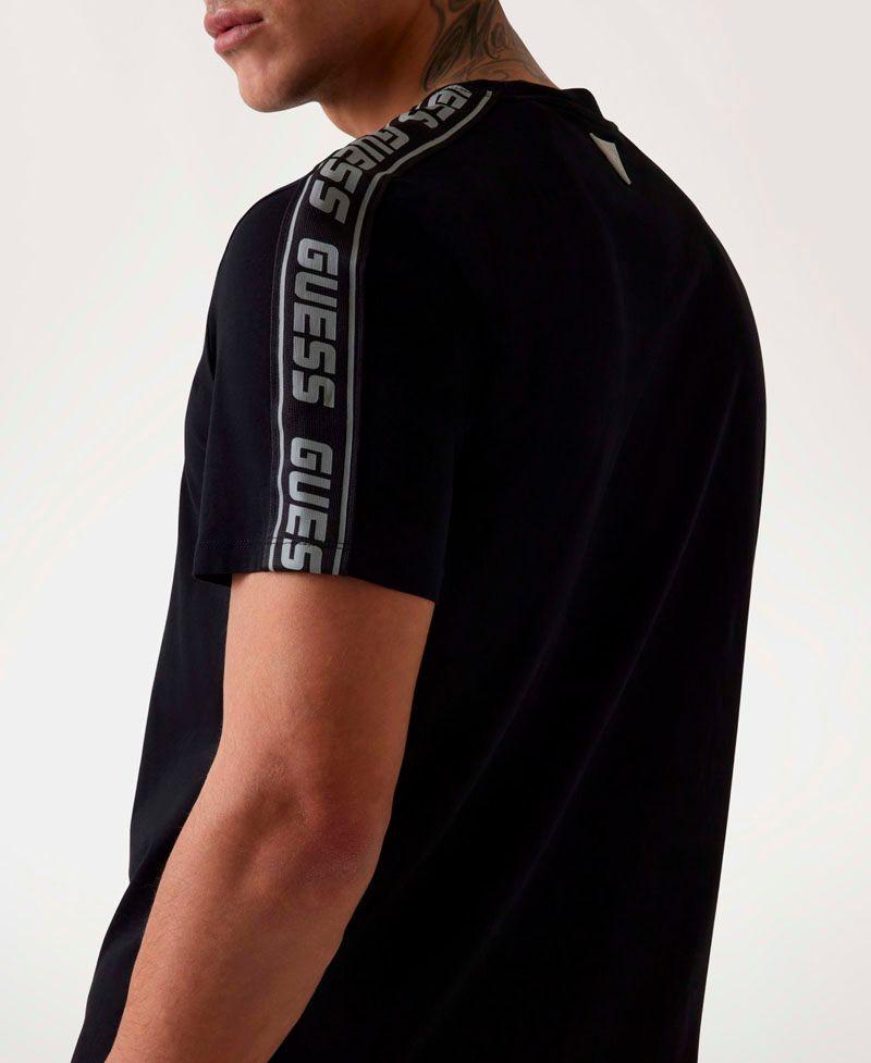 Polera Guess Hombre Arlo Cn T-Shirt Negro-2